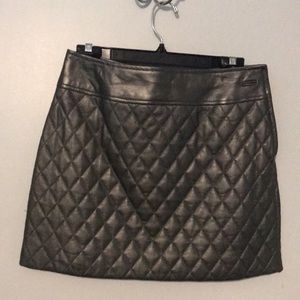 SALE- New Danier Leather grey skirt (6)